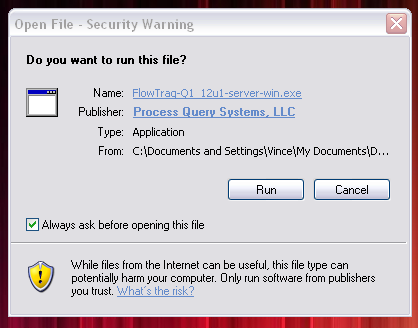 Windows Installation Security Warning